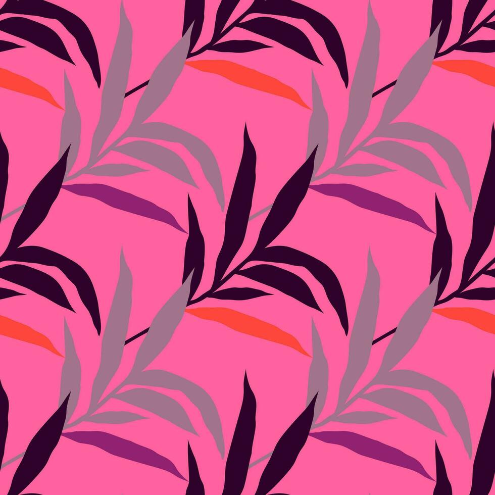 abstract oerwoud palm blad naadloos patroon. gestileerde tropisch palm bladeren behang. vector