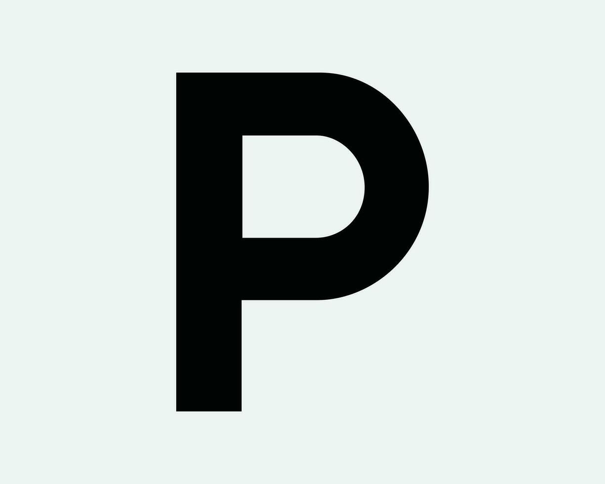 parkeren symbool. park p info informatie etiket weg verkeer straat verkeersbord. zwart wit teken symbool illustratie artwork grafisch clip art eps vector