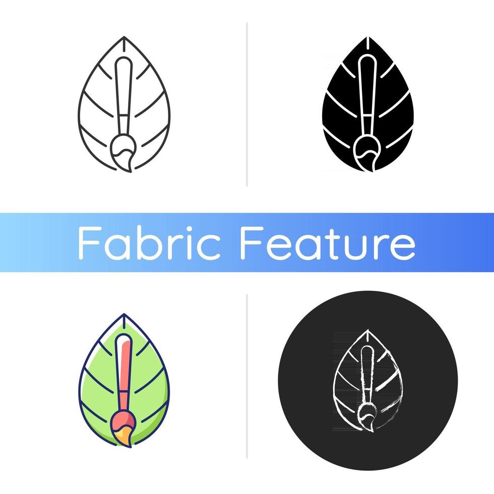 natuurlijke kleurstof textiel icoon vector