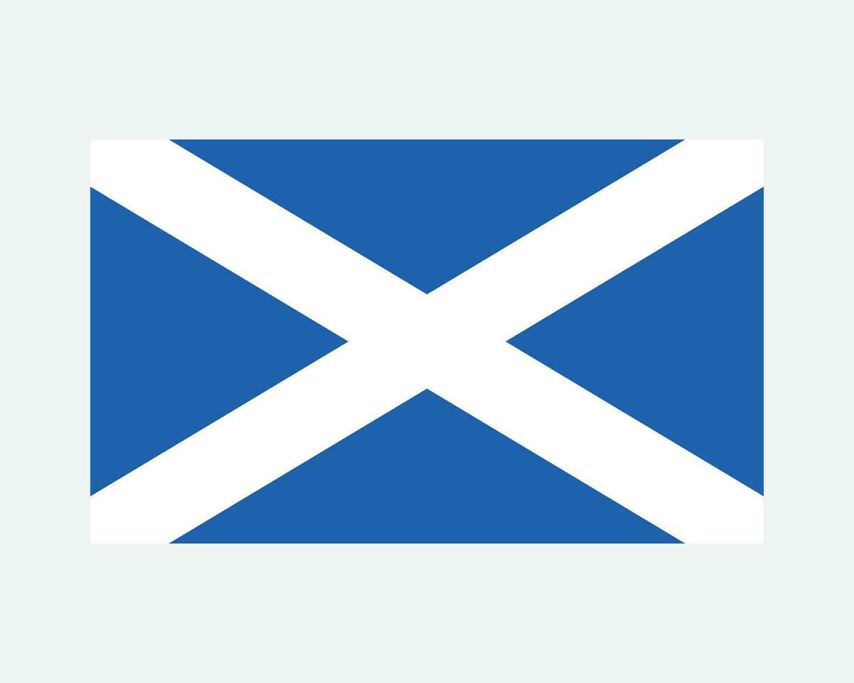 Schotland vlag. schotten Schots nationaal natie land banier icoon teken symbool. uk Verenigde koninkrijk blauw wit st Andrews kruis saltire clip art vector