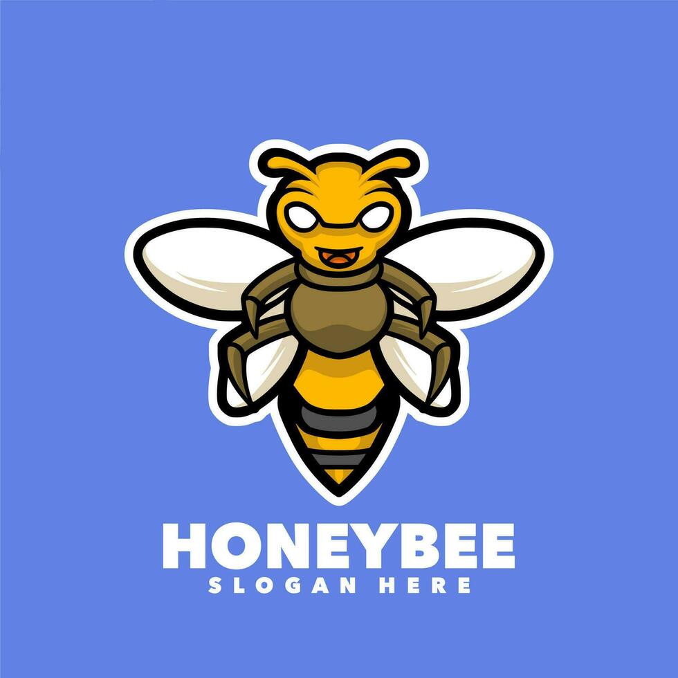 honing bij tekenfilm vector