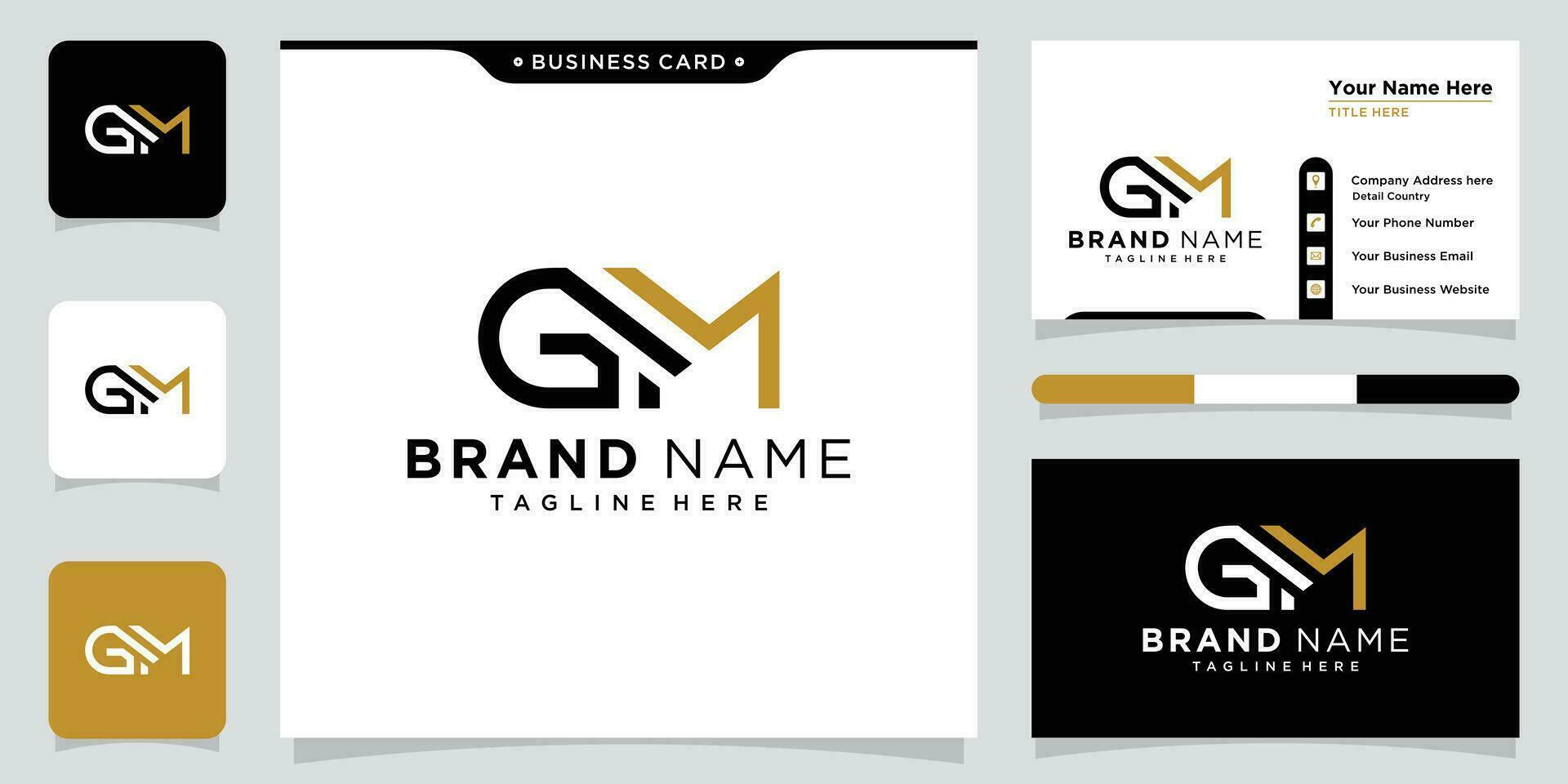 gm of mg brief alfabet abstract logo vector