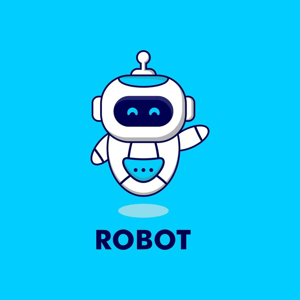 robot vector, kawaii en schattig robot vector