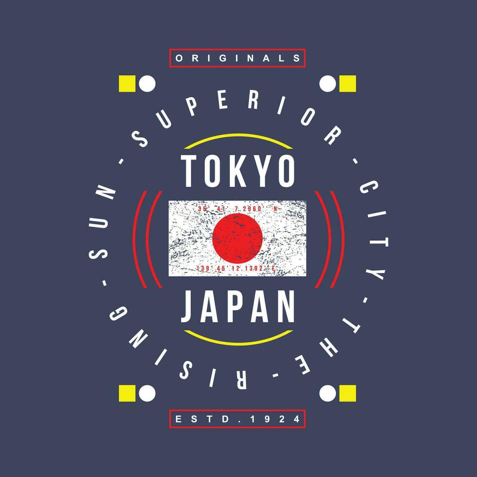 tokyo Japan grafisch, typografie vector, t overhemd ontwerp illustratie, mooi zo voor klaar afdrukken, en andere gebruik vector