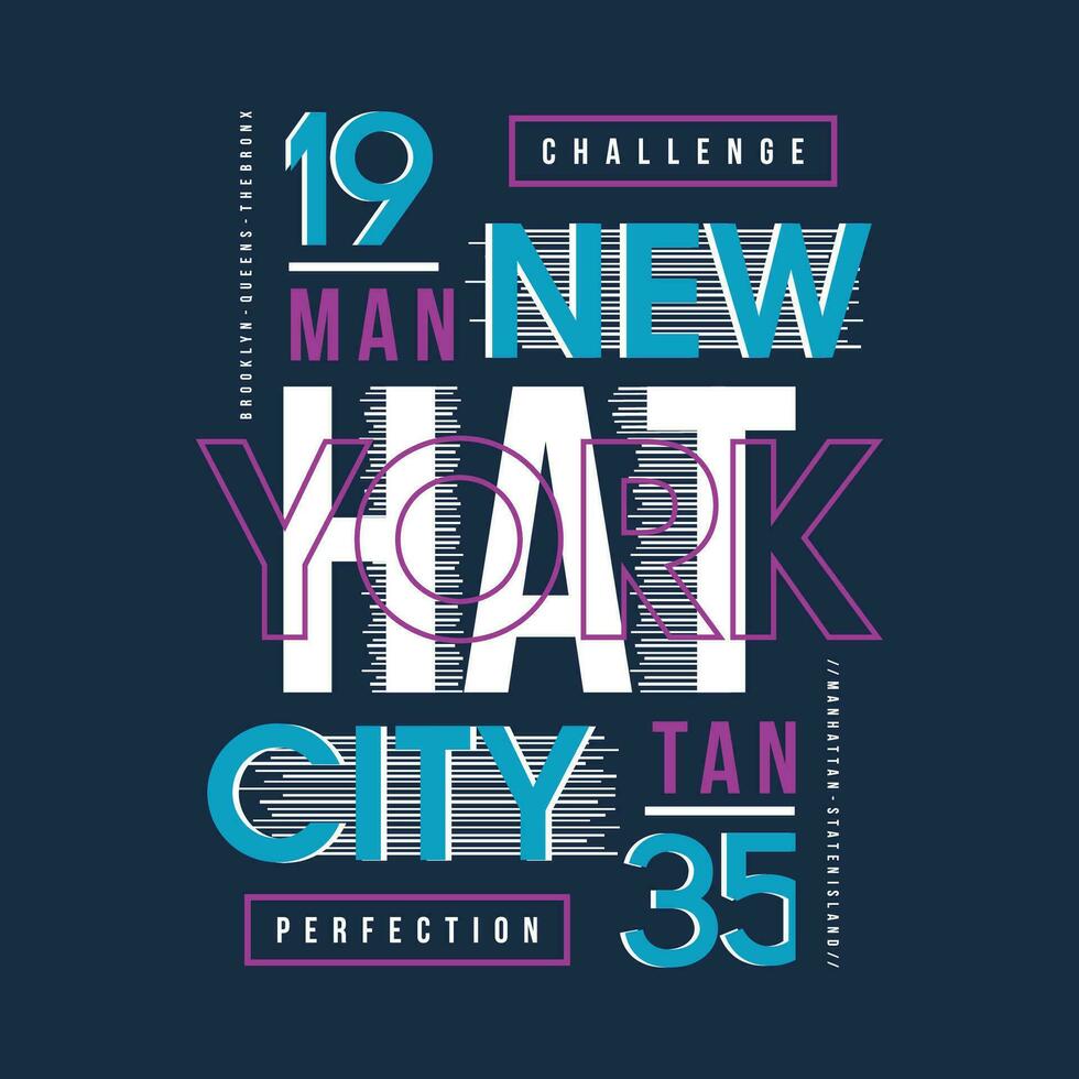 Manhattan tekst kader, grafisch mode stijl, t overhemd ontwerp, typografie vector, illustratie vector