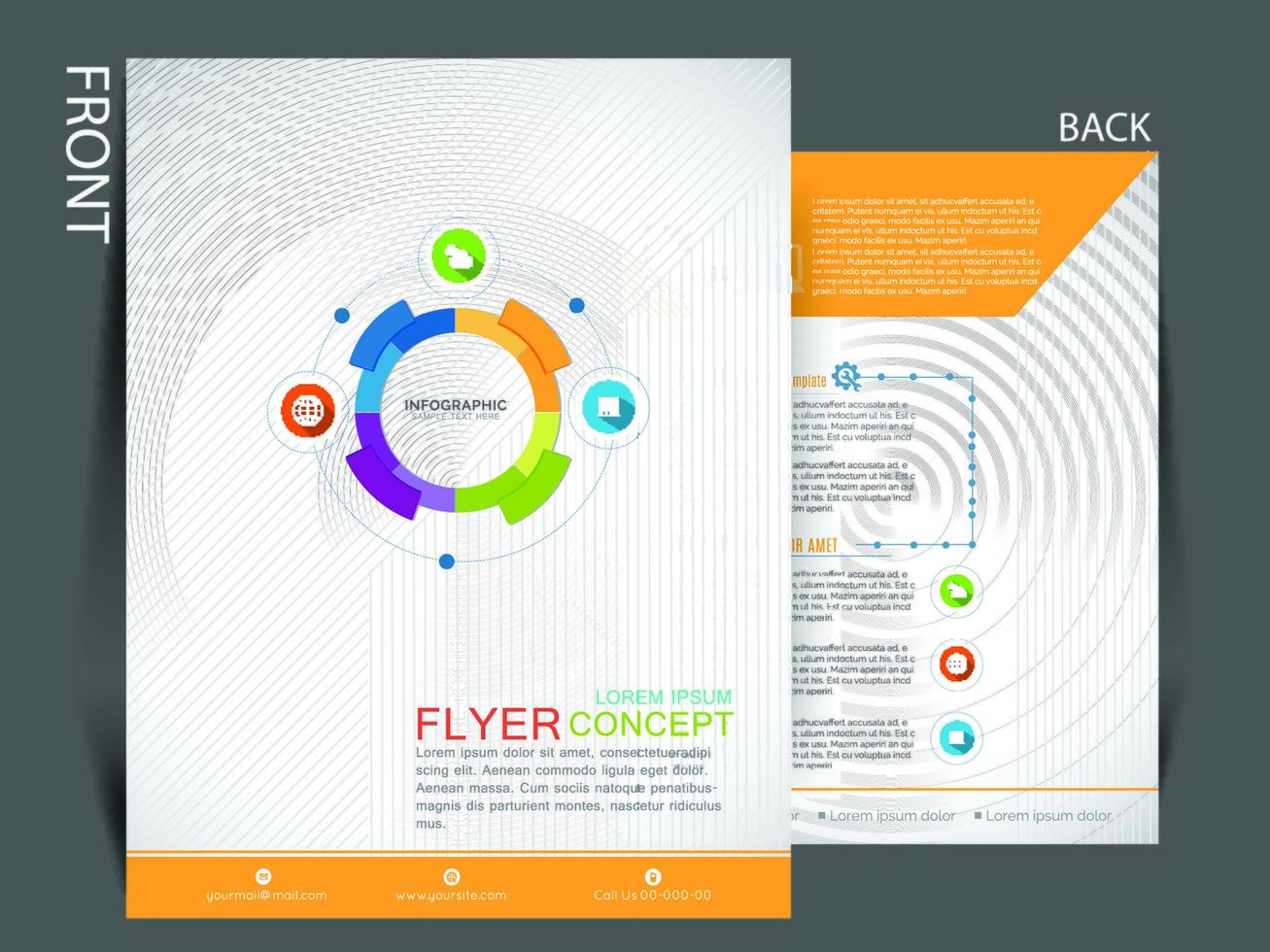 zakelijk flayer-sjabloonontwerp vector