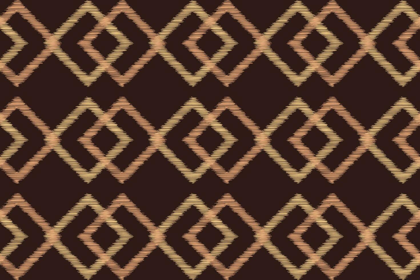 etnisch ikat kleding stof patroon meetkundig stijl.afrikaans ikat borduurwerk bruin etnisch oosters patroon bruin achtergrond. abstract,vector,illustratie.textuur,behang,lijst,decoratie,tapijt,motief. vector