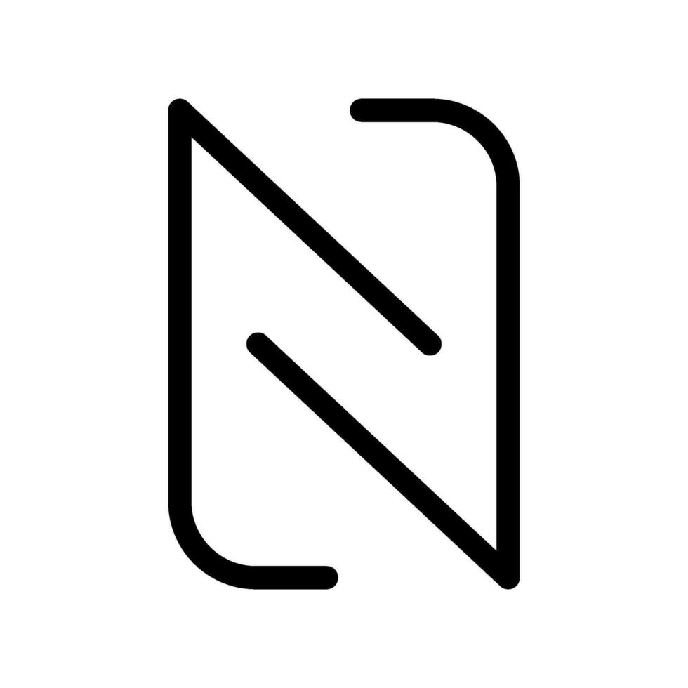 nfc icoon vector symbool ontwerp illustratie