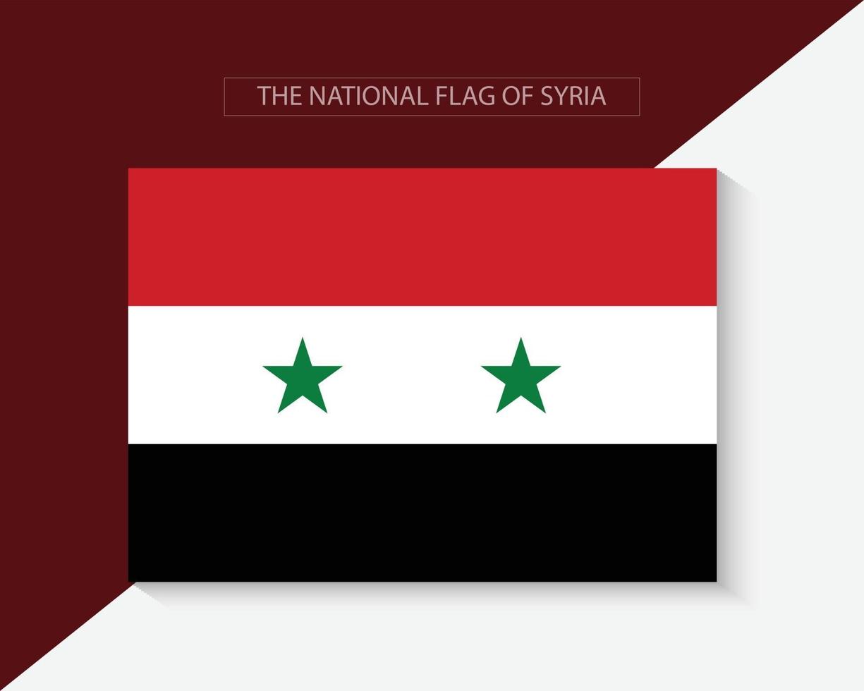 de nationale vlag van syrië vector design