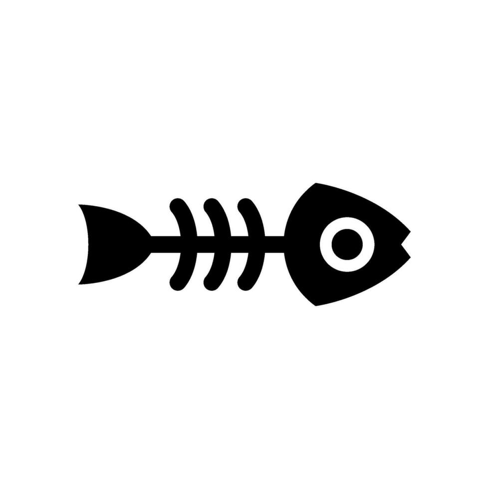 visgraat icoon vector symbool ontwerp illustratie