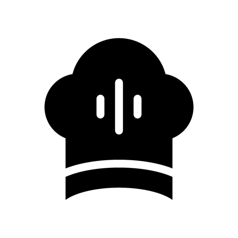 chef hoed icoon vector symbool ontwerp illustratie