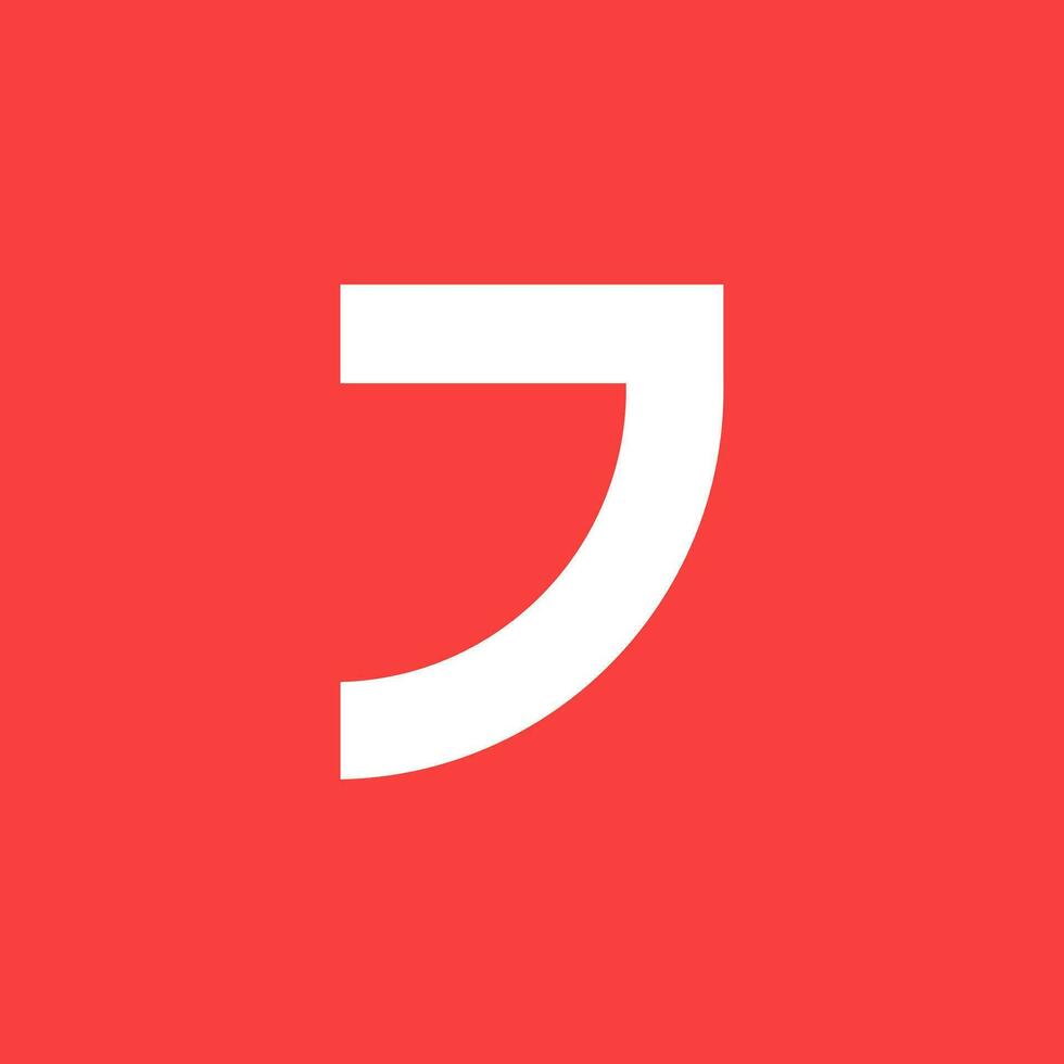 eerste brief d logo met katakana stijl. wit en rood achtergrond gemakkelijk vlak vector logo ontwerp
