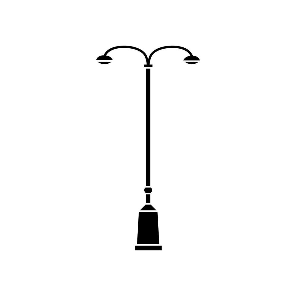 straat licht vector icoon. straat verlichting illustratie teken. zaklamp symbool. lamp logo.