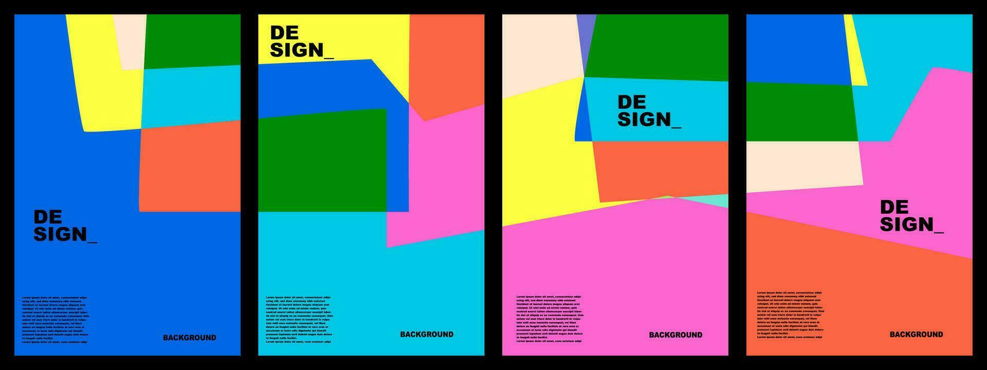 kleurrijk abstract vlak achtergrond voor banier, poster, sjabloon, brochure, ontwerp, website, Product, enz vector