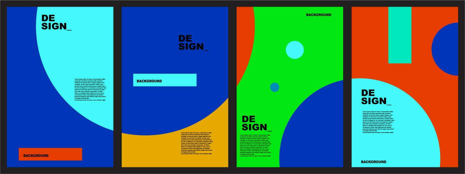 kleurrijk abstract vlak achtergrond voor banier, poster, sjabloon, brochure, ontwerp, website, Product, enz vector