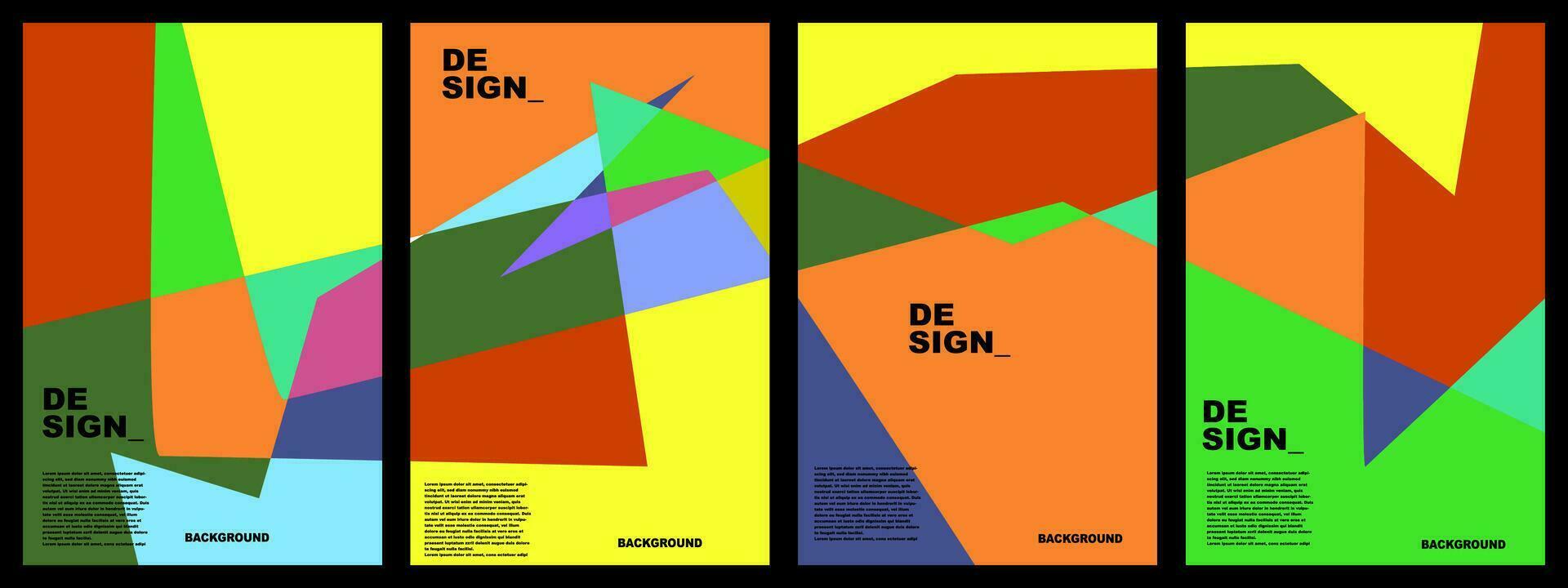 kleurrijk abstract vlak achtergrond voor banier, poster, sjabloon, brochure, ontwerp, website, Product, enz vector