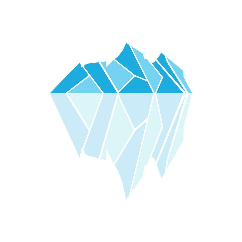 berg logo, antarctisch ijsberg logo ontwerp, natuur landschap vector, Product merk illustratie icoon vector