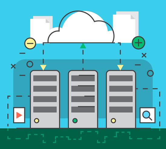 Cloud computing vector