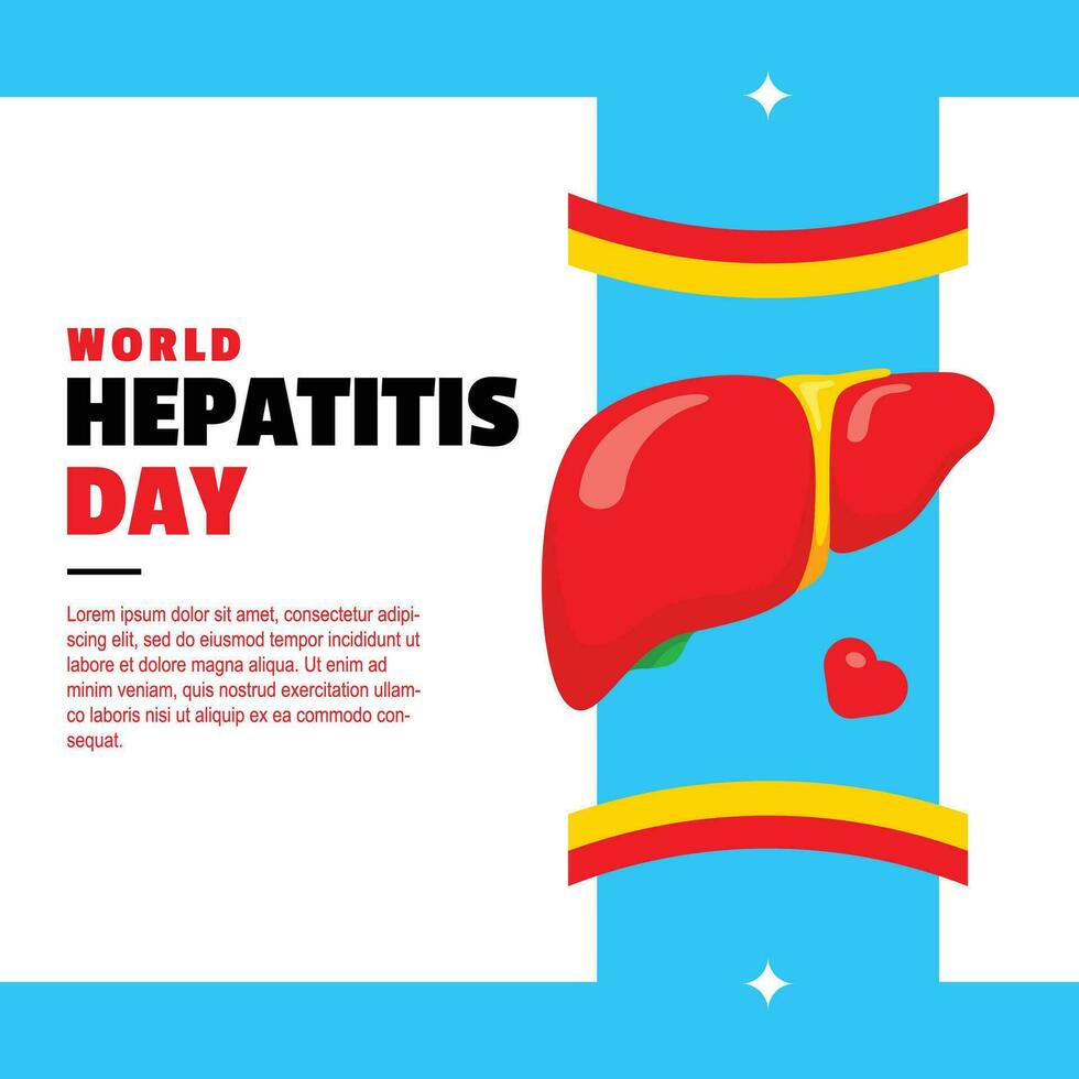 hepatitis dag vlak illustratie evenement vector
