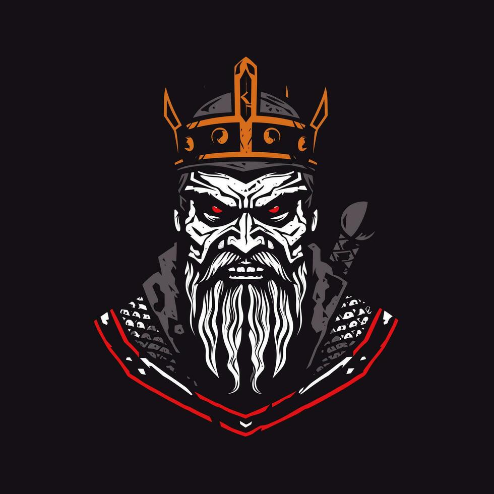 een afschrikwekkend zombie viking strijder, ondood en ongenadig, klaar voor strijd in deze boeiend illustratie vector