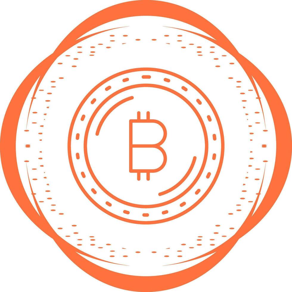 bitcoin valuta vector icoon