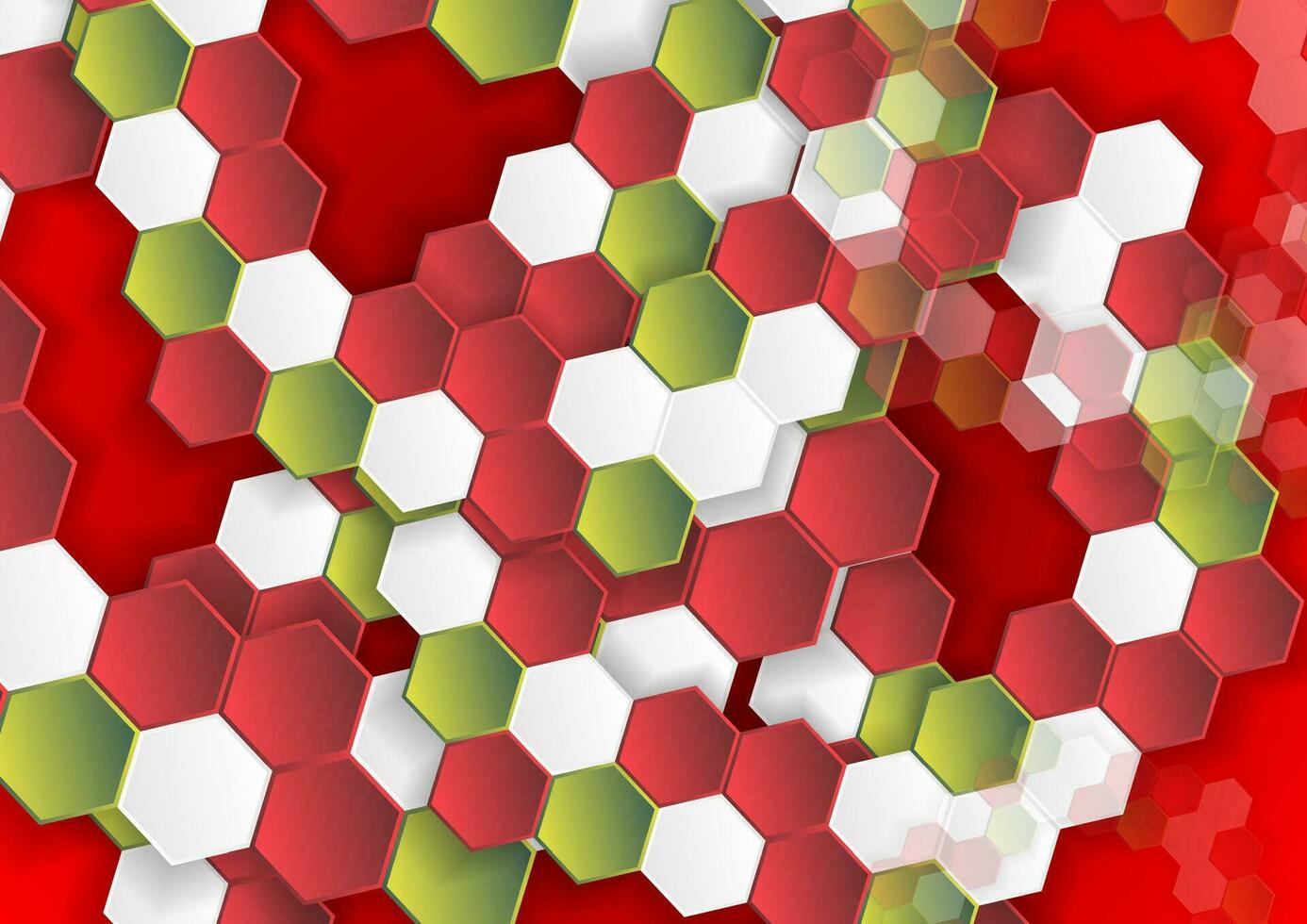 veelkleurig zeshoeken abstract meetkundig achtergrond vector