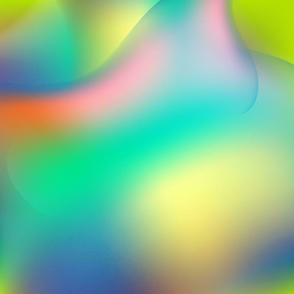 holografische vloeistof glad golven abstract achtergrond vector