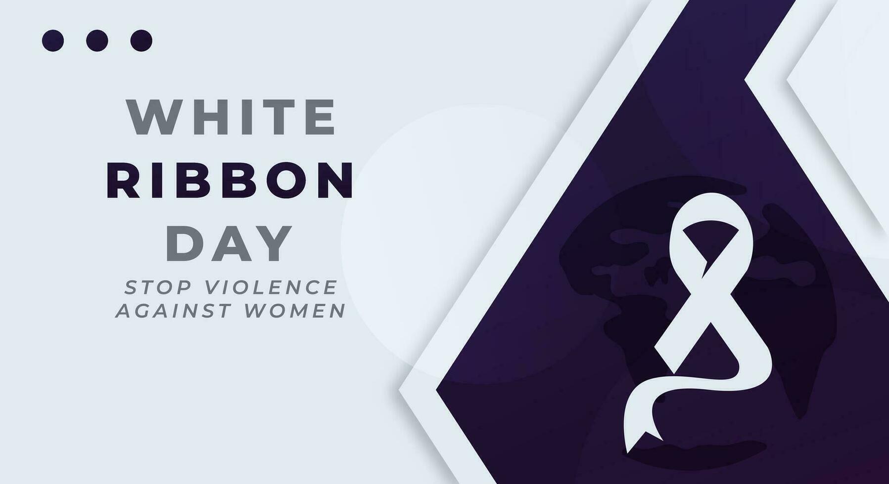 wit lint dag viering vector ontwerp illustratie voor hou op geweld tegen Dames achtergrond