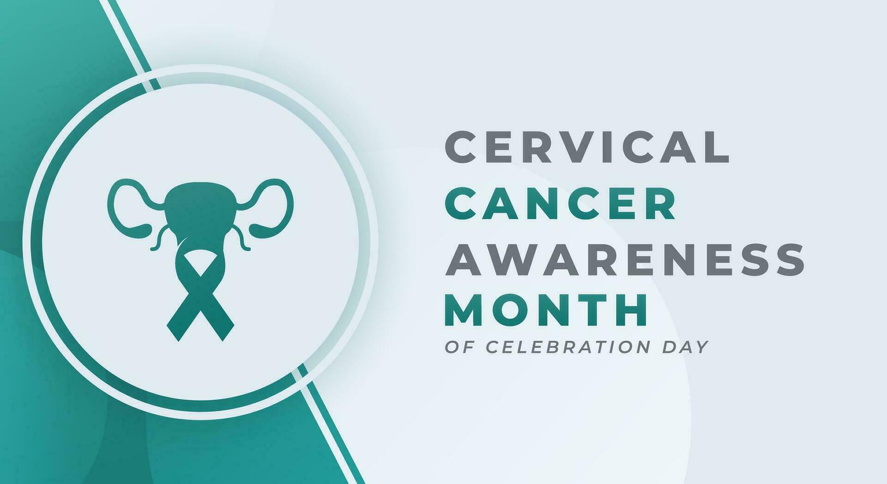 cervicaal kanker bewustzijn maand viering vector ontwerp illustratie voor achtergrond, poster, banier, reclame, groet kaart