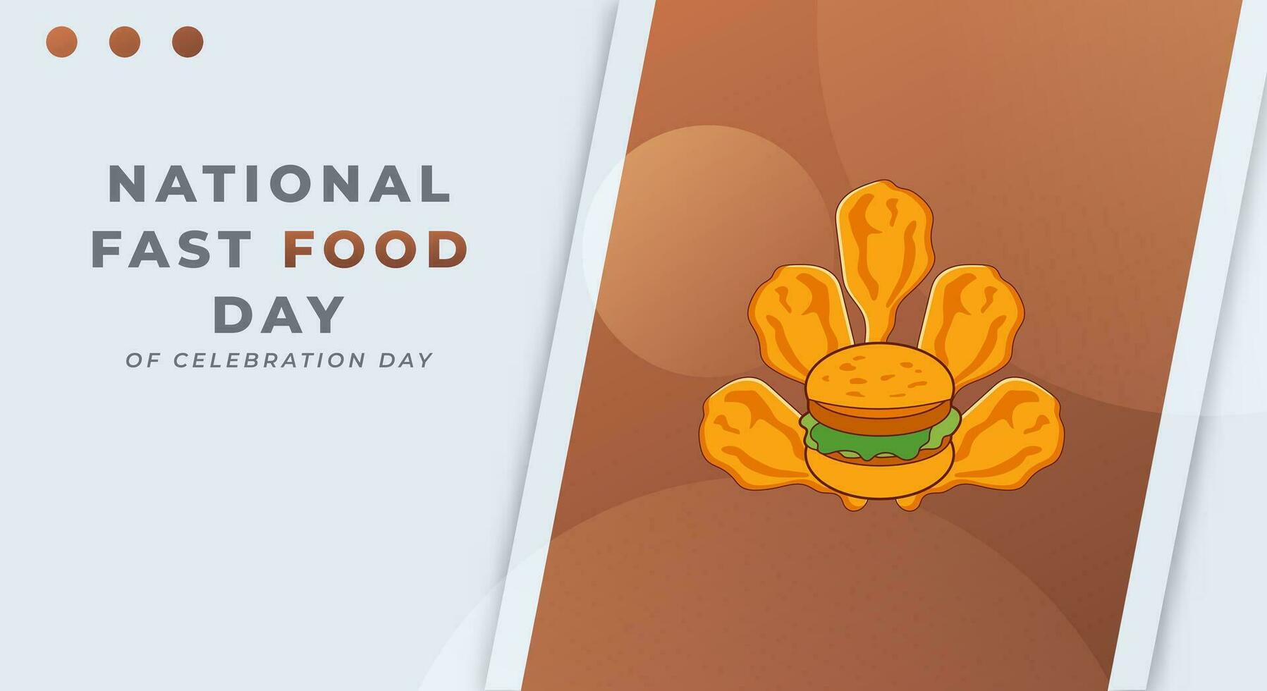 nationaal snel voedsel dag viering vector ontwerp illustratie voor achtergrond, poster, banier, reclame, groet kaart