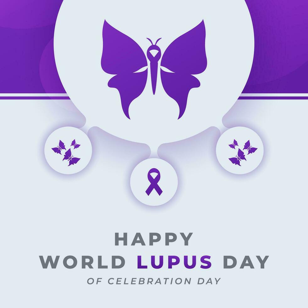 wereld lupus dag viering vector ontwerp illustratie voor achtergrond, poster, banier, reclame, groet kaart