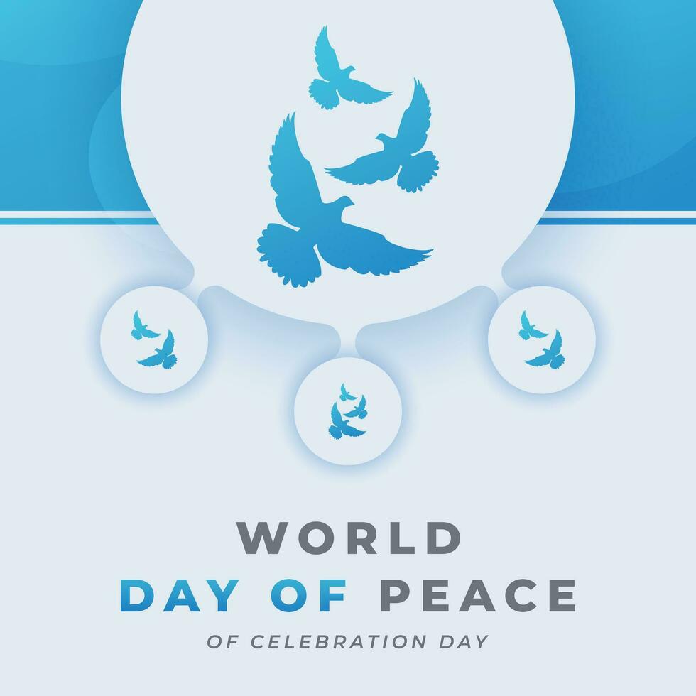wereld vrede dag viering vector ontwerp illustratie voor achtergrond, poster, banier, reclame, groet kaart