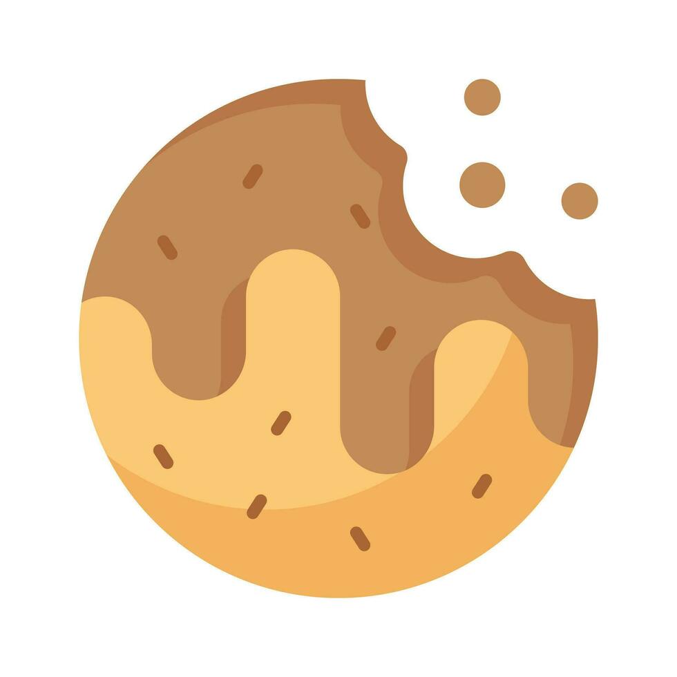 heerlijk chocola biscuit in modern ontwerp stijl, gemakkelijk naar gebruik en downloaden vector