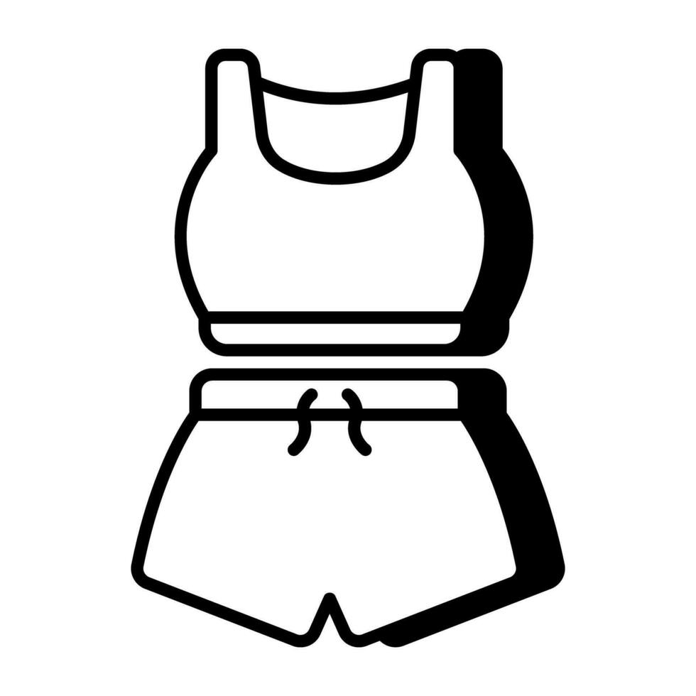 mooi ontwerp icoon van sport- kleding vector