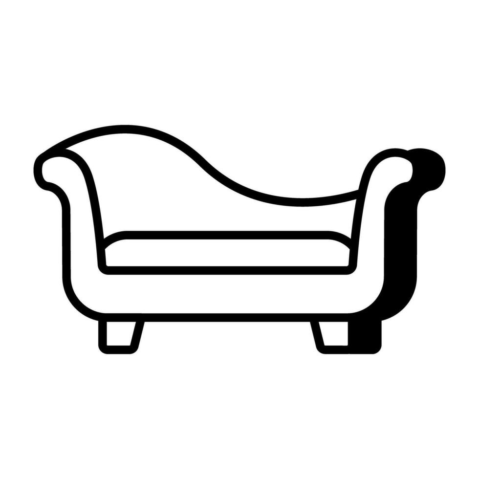 modern design icoon van sofa vector