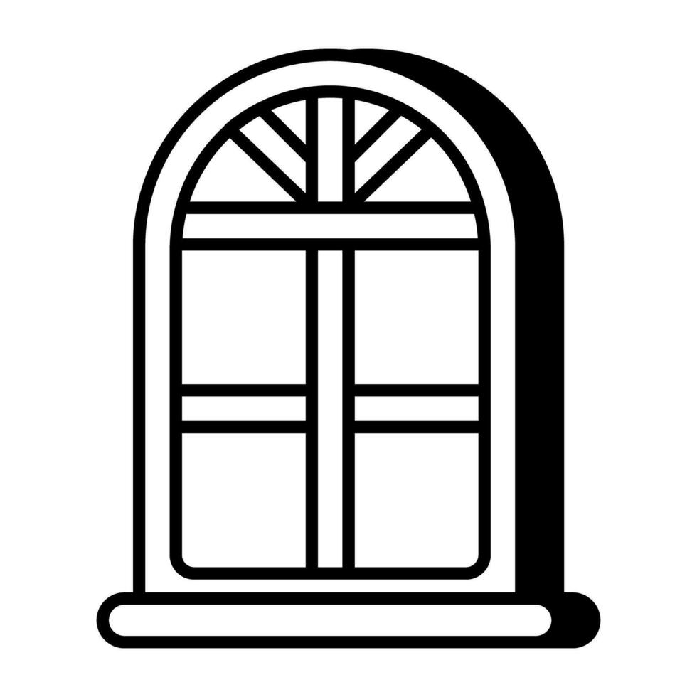 bewerkbaar ontwerppictogram van venster vector