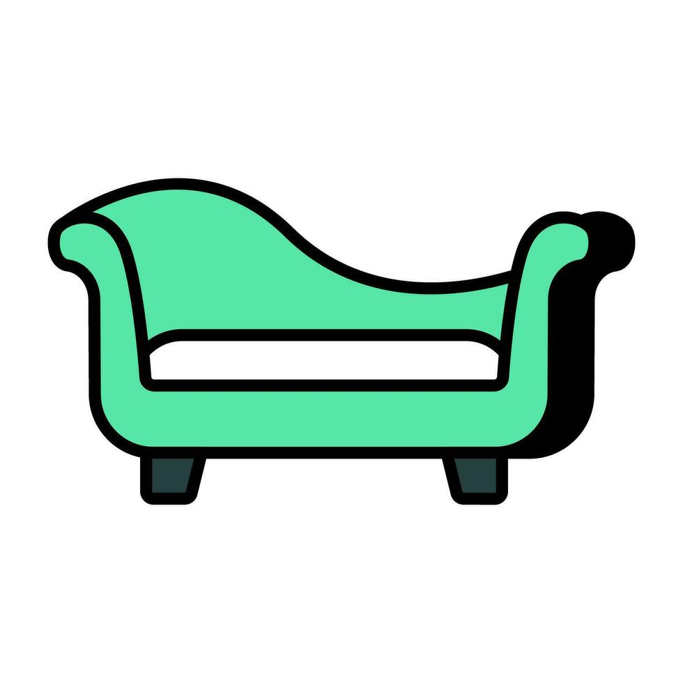 modern design icoon van sofa vector