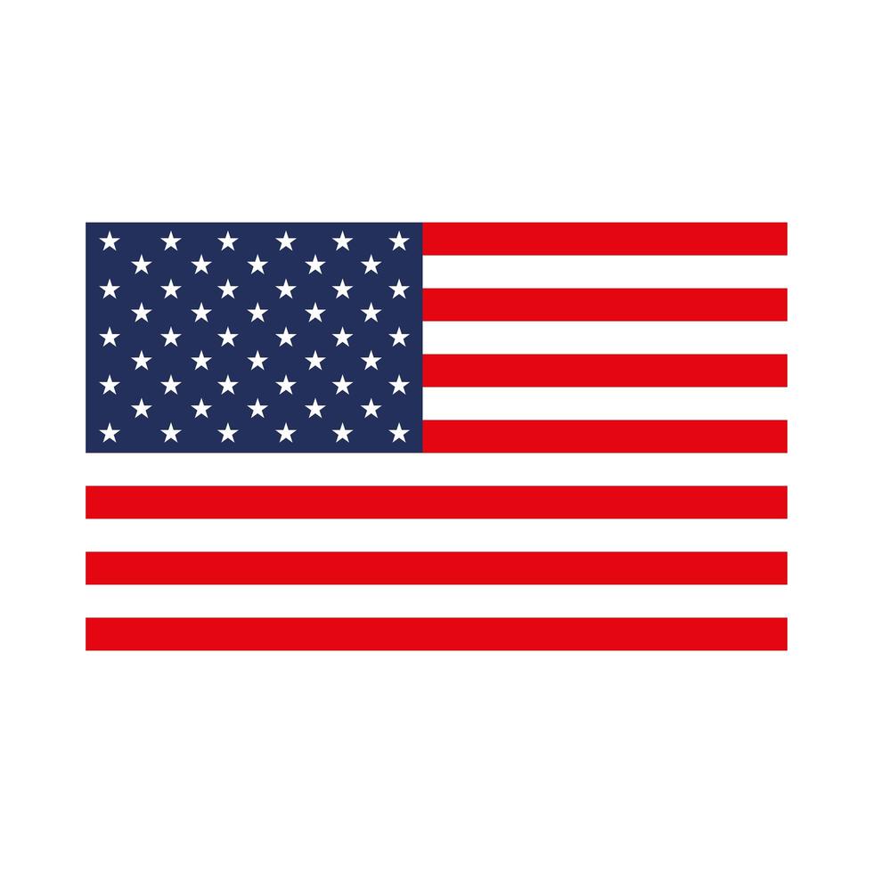 Amerikaanse vlag patriottisme vector