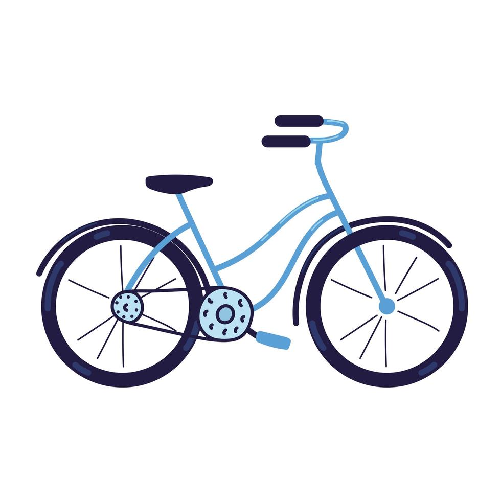 blauw fietstransport vector