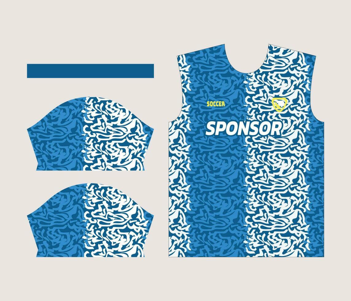 kleurrijk sport- Jersey ontwerp voor sublimatie of voetbal uitrusting ontwerp voor sublimatie vector