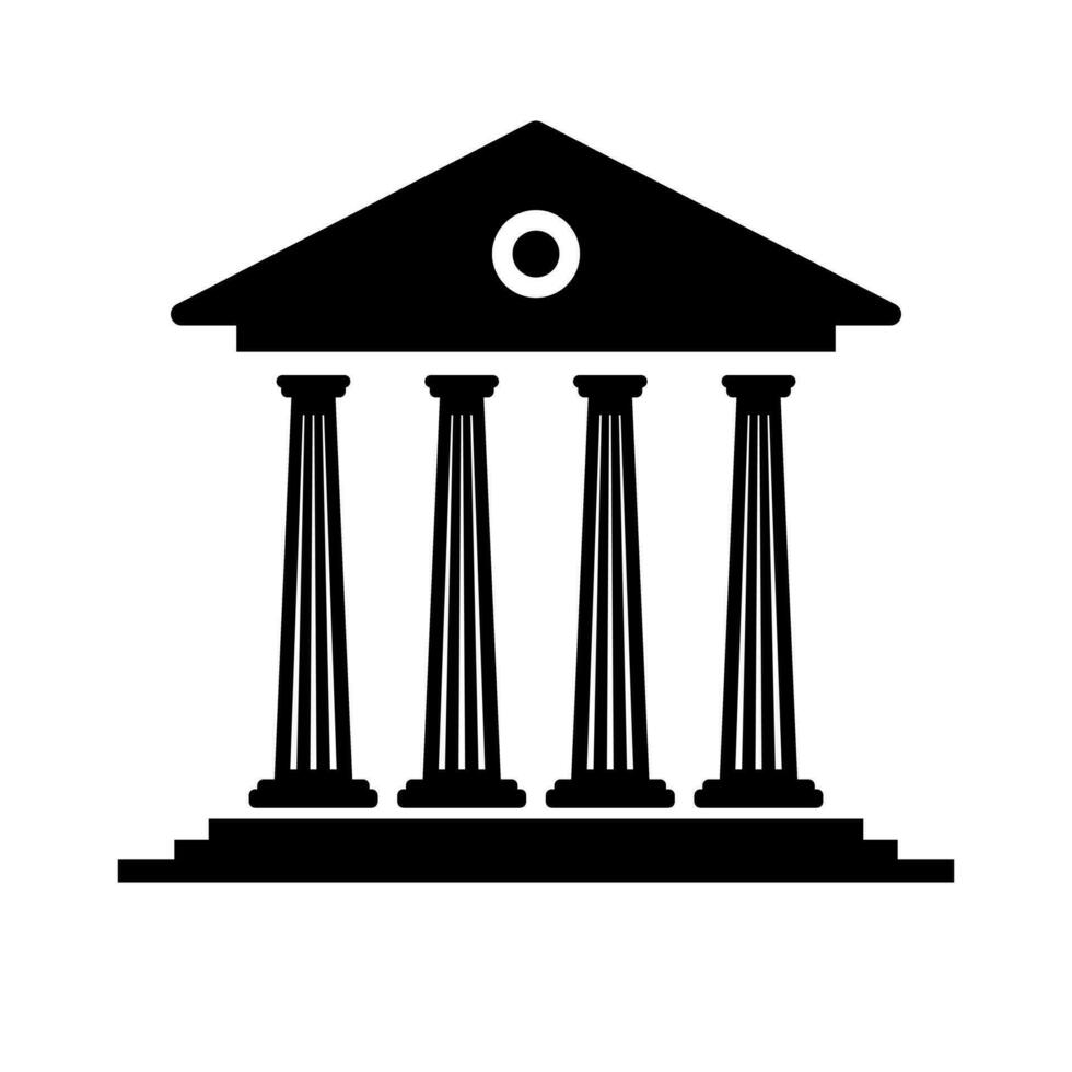 Grieks tempel. toerist attractie. nalatenschap. vector. vector