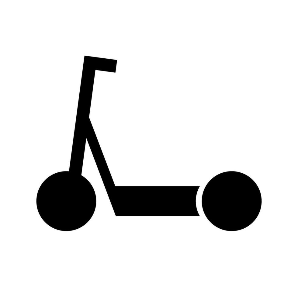 kickboard silhouet icoon. scooter. vector. vector