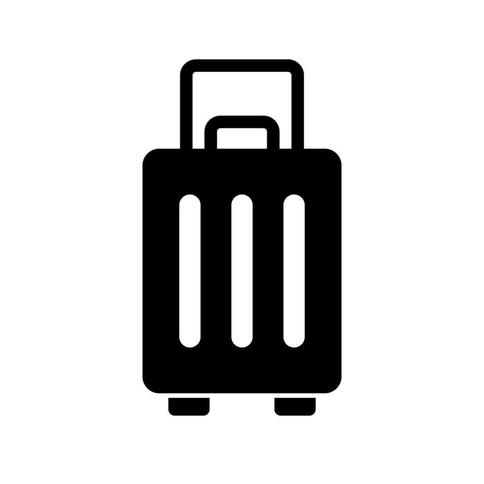 koffer silhouet icoon. bagage. vector. vector