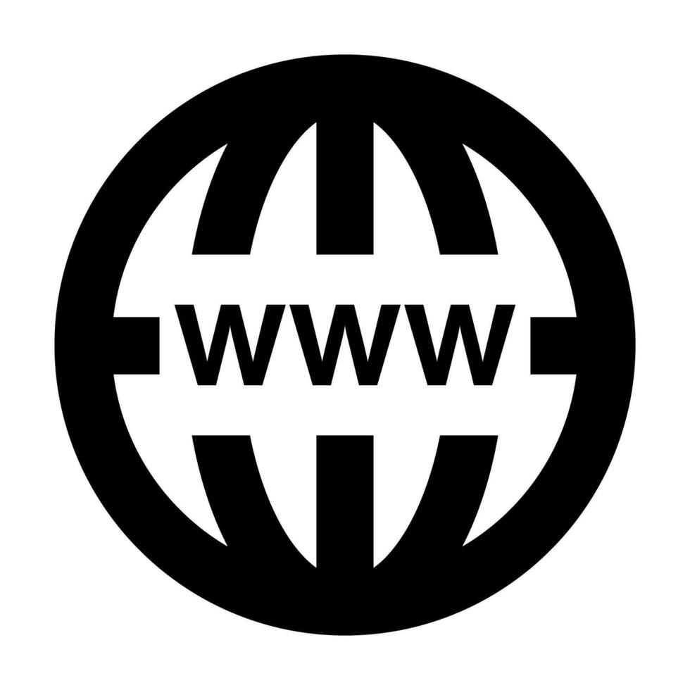 www web browser icoon. vector. vector