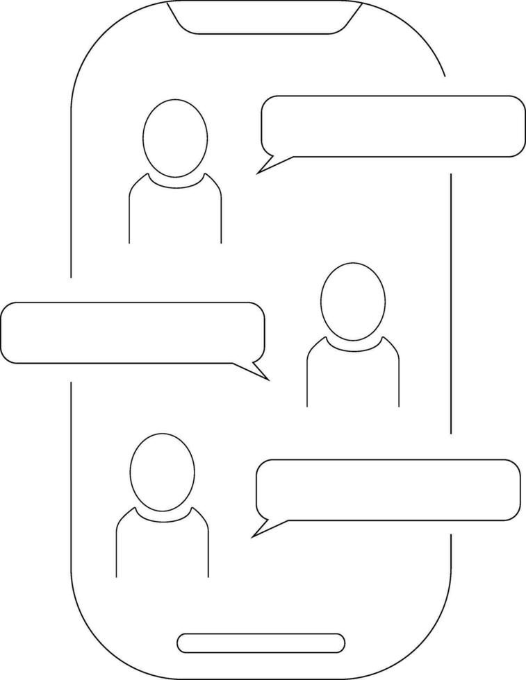 schets pictogrammen verwant gesprek, chatten, praten, spreken. lineair icoon bewerkbare hartinfarct. vector illustratie