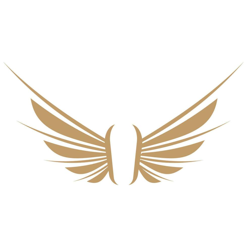 vliegend Vleugels logo illustratie. vector