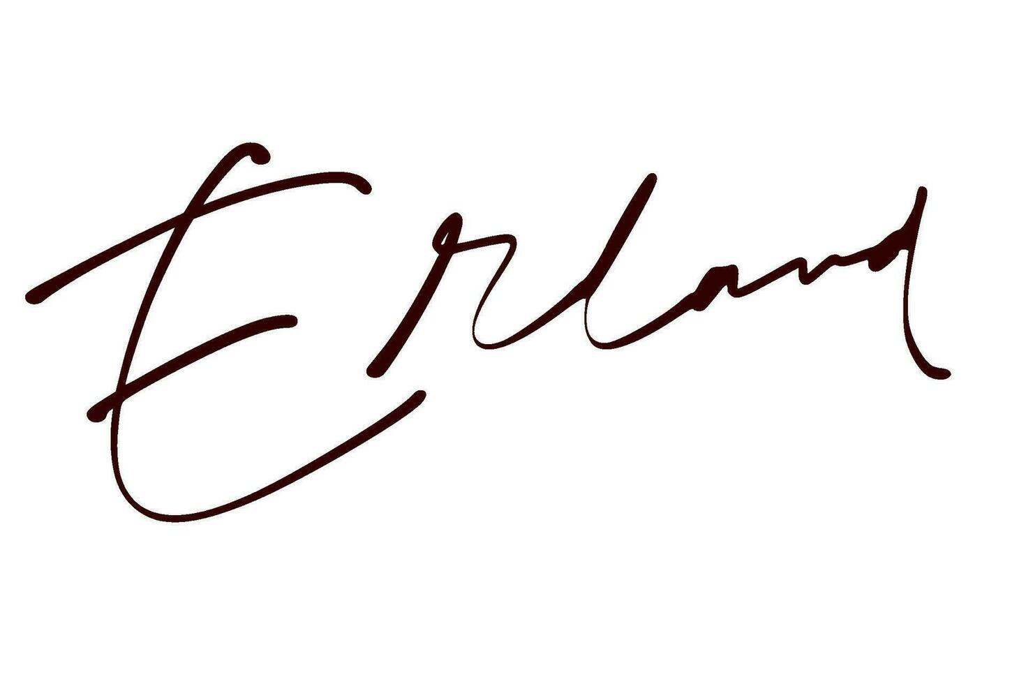 handtekening serie e ontwerp illustratie vector