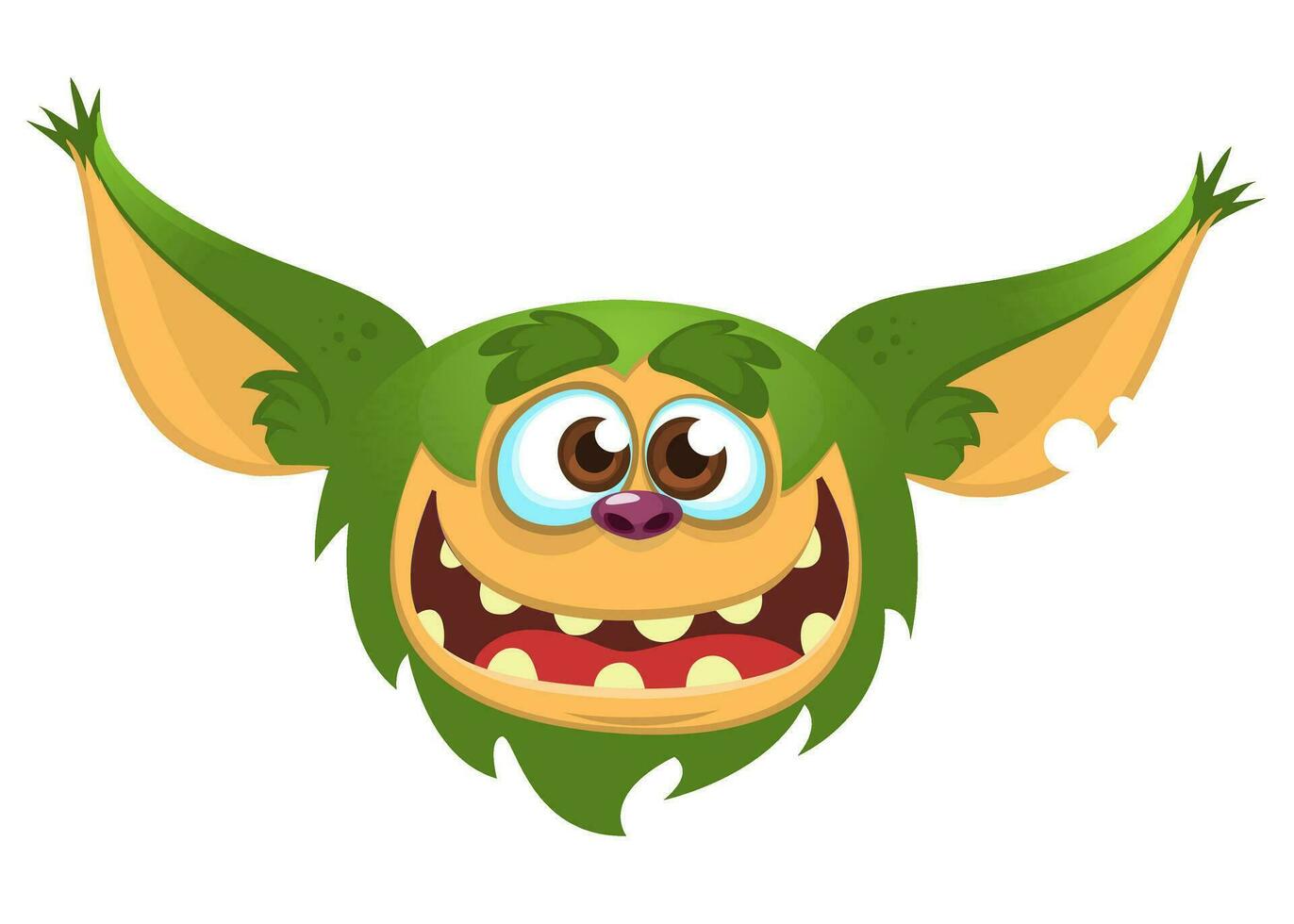 tekenfilm schattig monster. vector illustratie