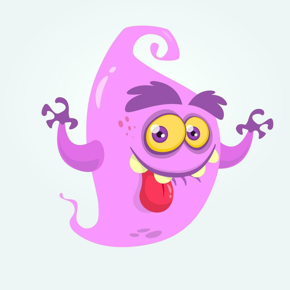 grappig tekenfilm monster. vector illustratie