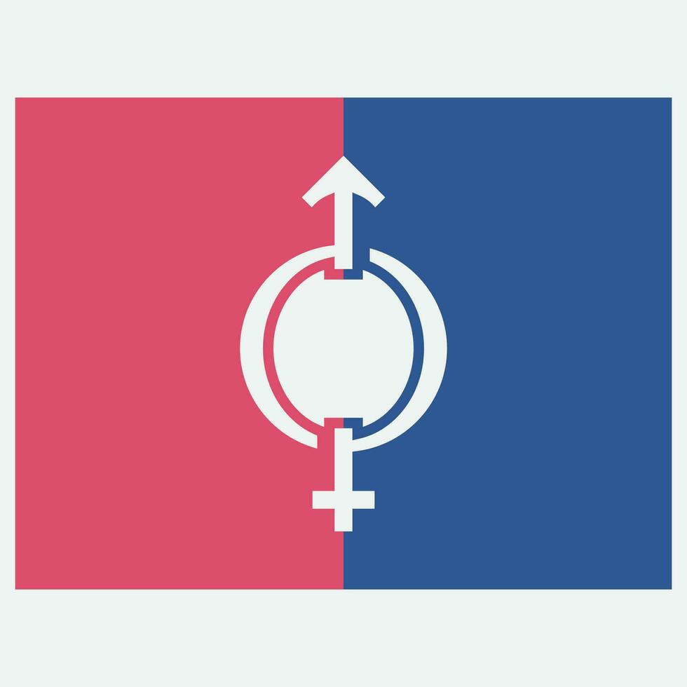 mannetje en vrouw geslacht logos vector
